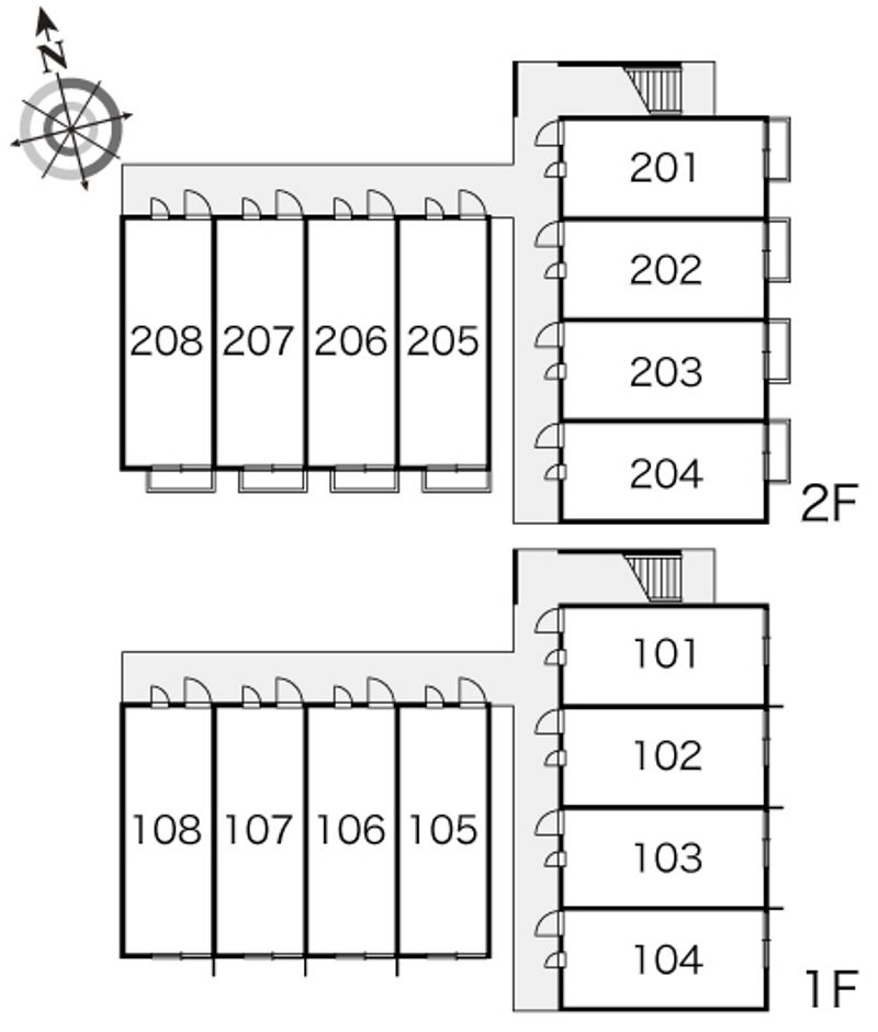 レオパレスグリーンサイド１６ 間取り配置図