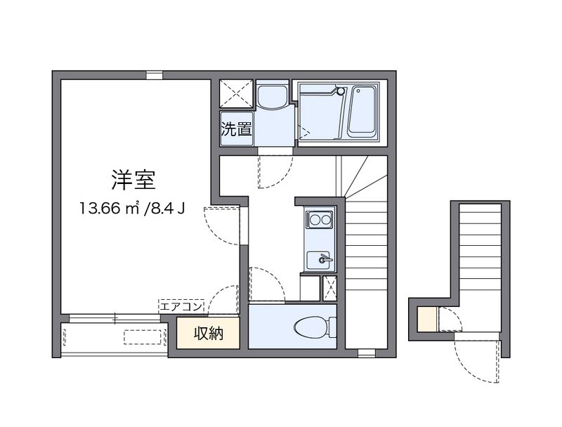 クレイノまほろば２１ 間取図
