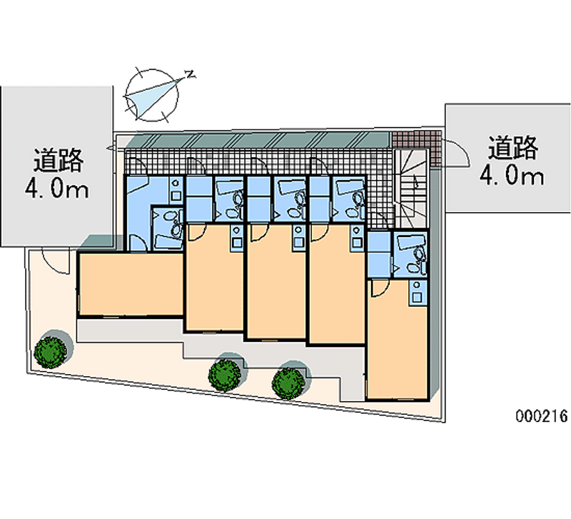 レオパレス祐天寺 区画図