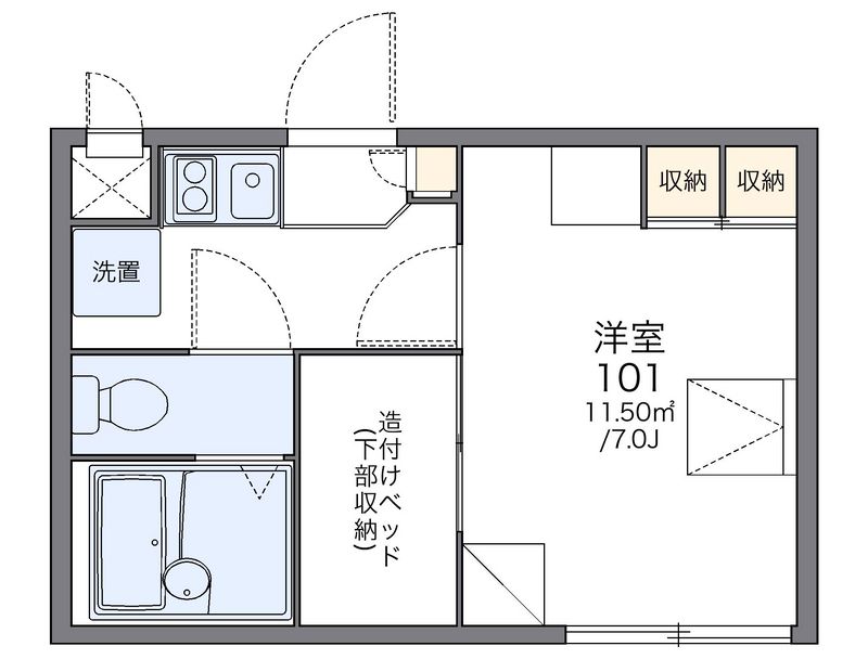 レオパレスＣｏｍｆｏｒｔ 間取図