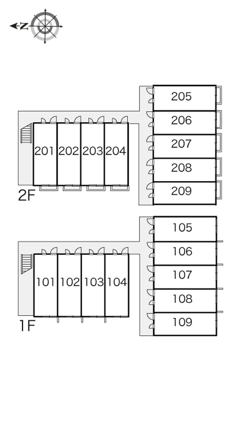 レオパレスアザレアヒルズ 間取配置図