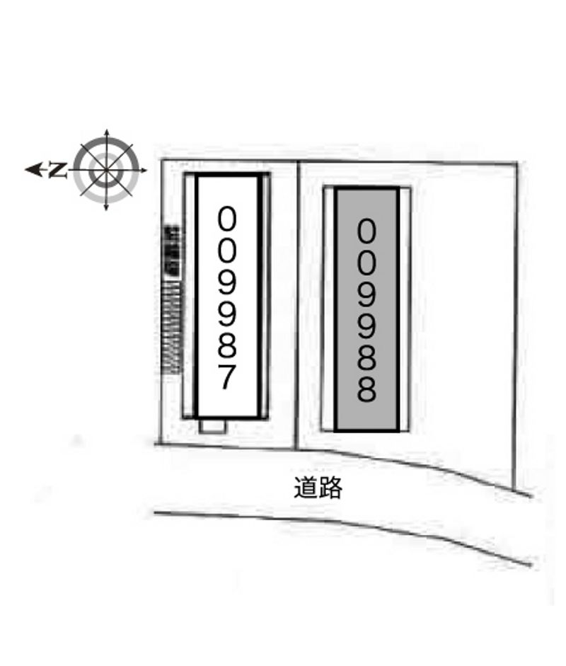 レオパレス大陽弐番館 配置図