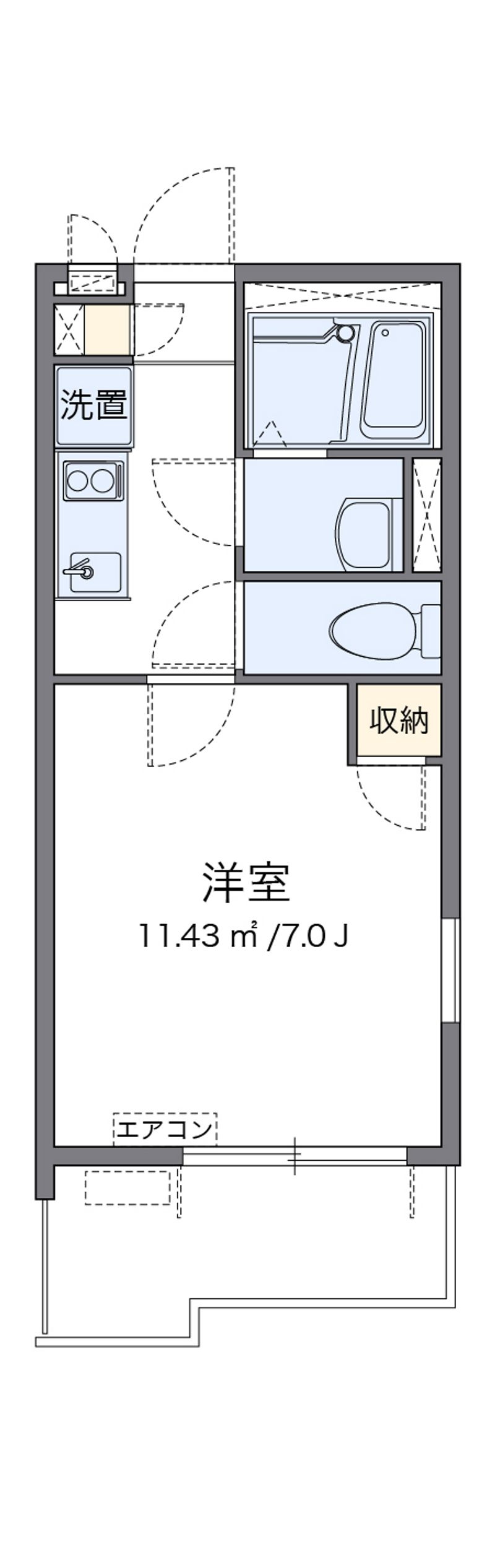 レオネクストベルポルト安針塚 間取図