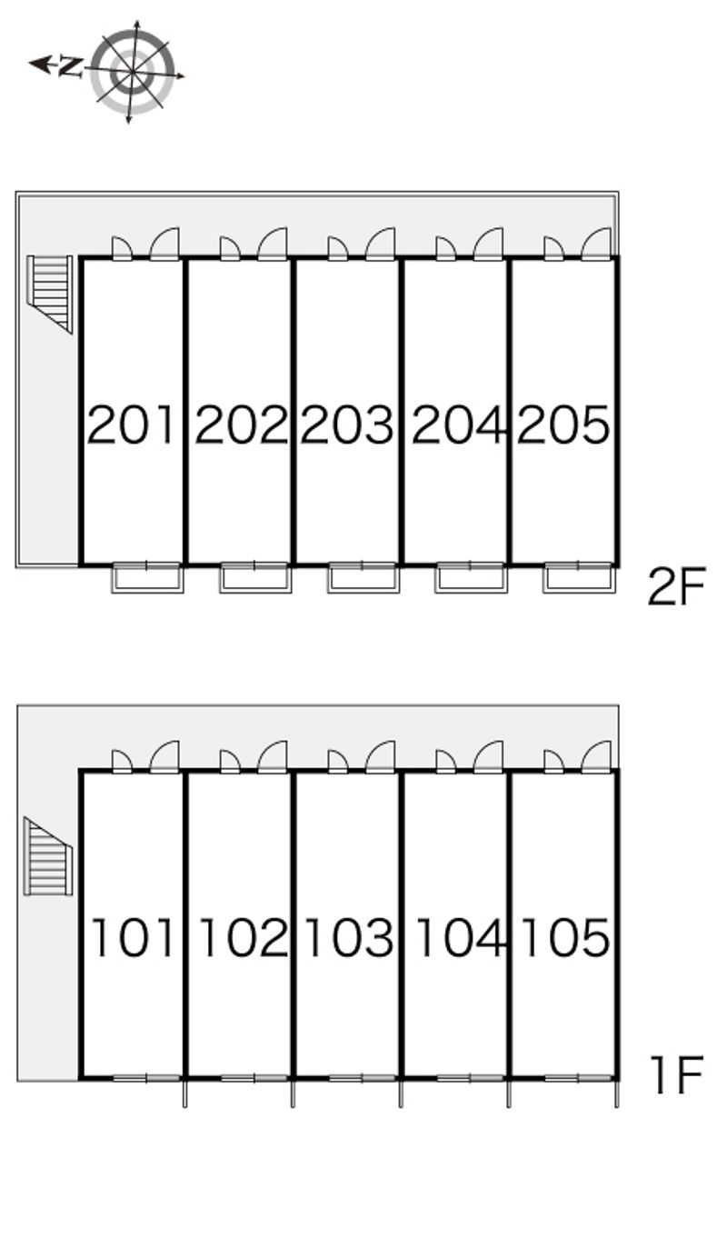 レオパレス翔賢 間取配置図