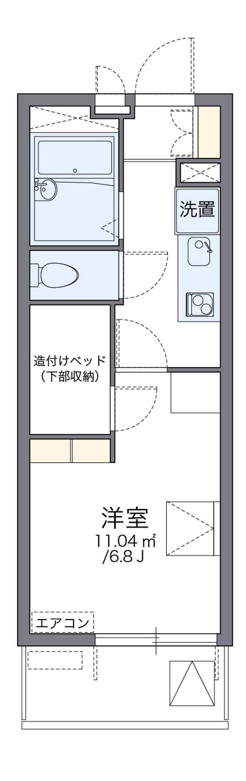 レオパレスミヤギノハギ 間取り