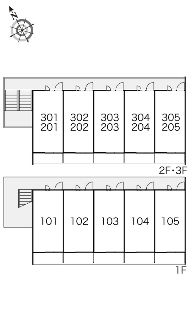 レオパレスＩ’ｌｌ 間取り配置図