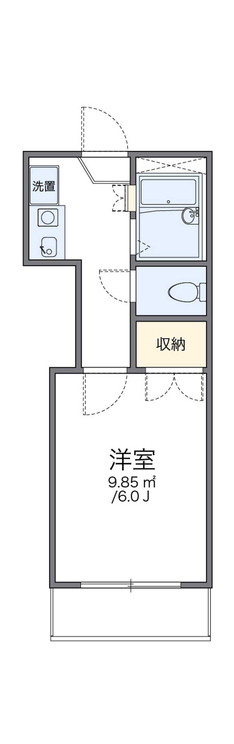 レオパレス高木中央第１ 間取図