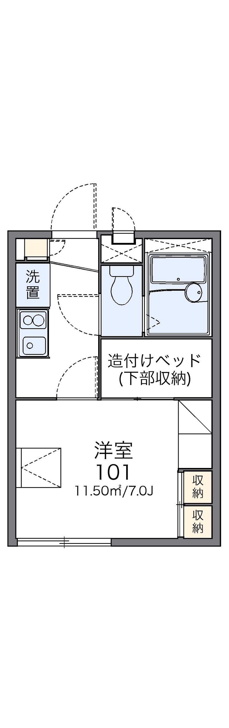 レオパレスシンアイ 間取図
