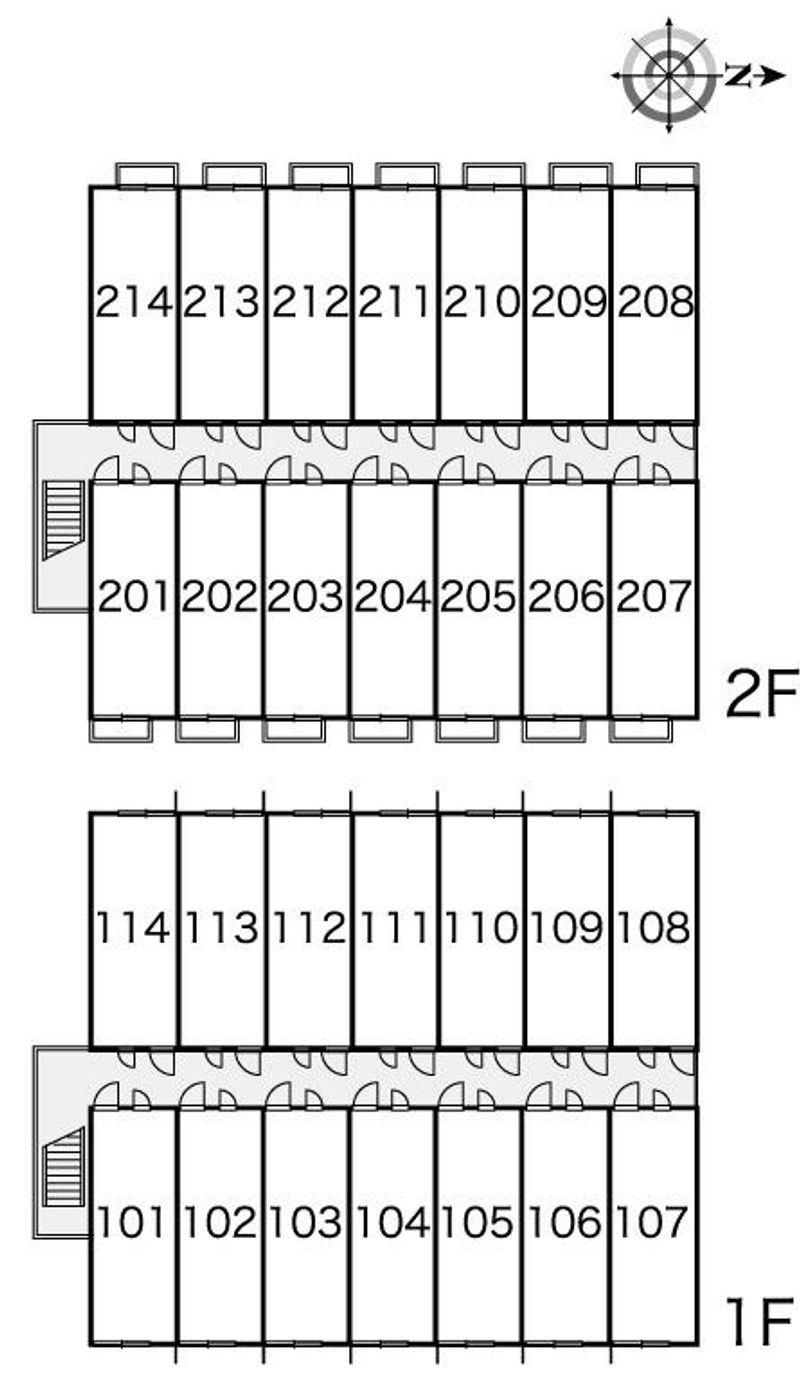 レオパレスエスポワール 間取配置図