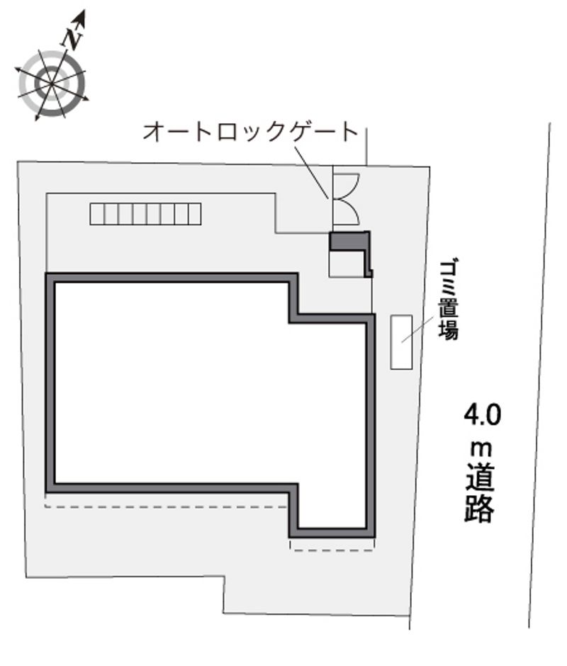レオパレス冬月花Ⅱ 配置図