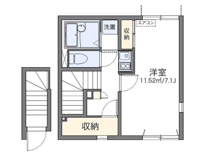 レオネクストグランディ　宮城野 間取図
