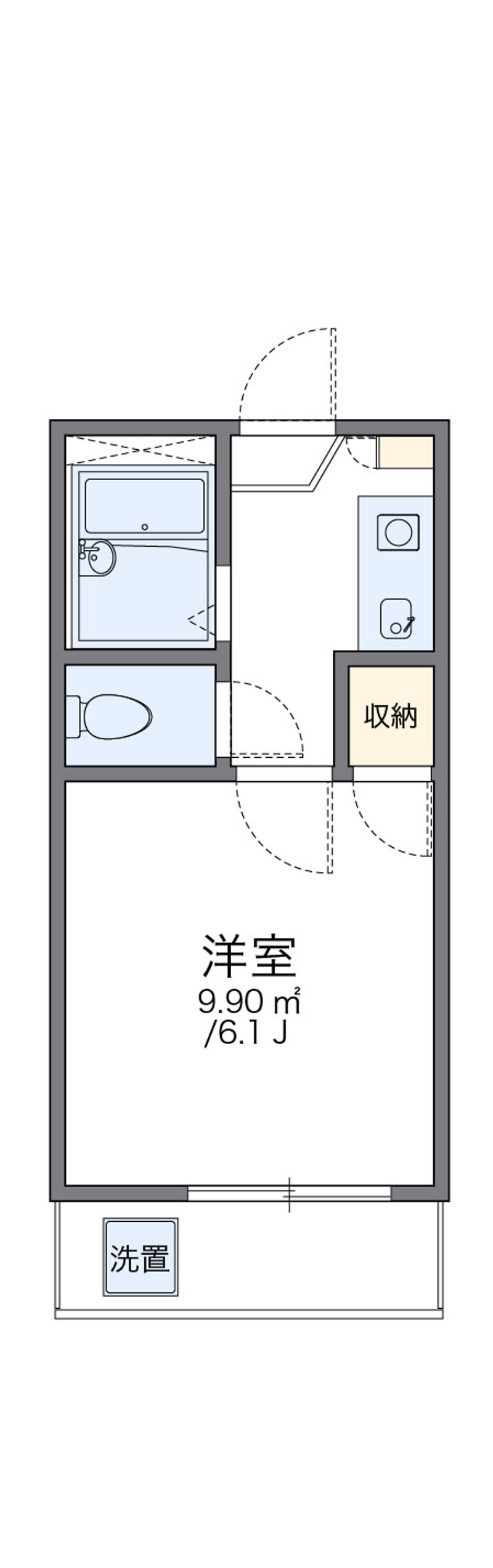 レオパレス新居浜Ａ 間取図