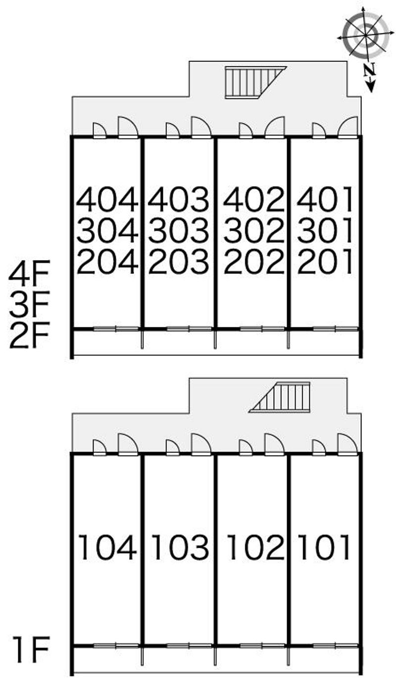 レオパレスＳＵＳＡＮＯ 間取配置図