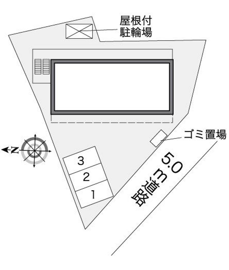 レオパレス弥生町 配置図