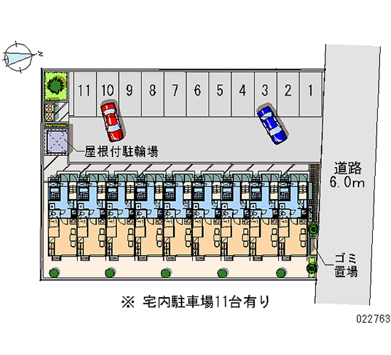 レオパレスハニー 月極駐車場