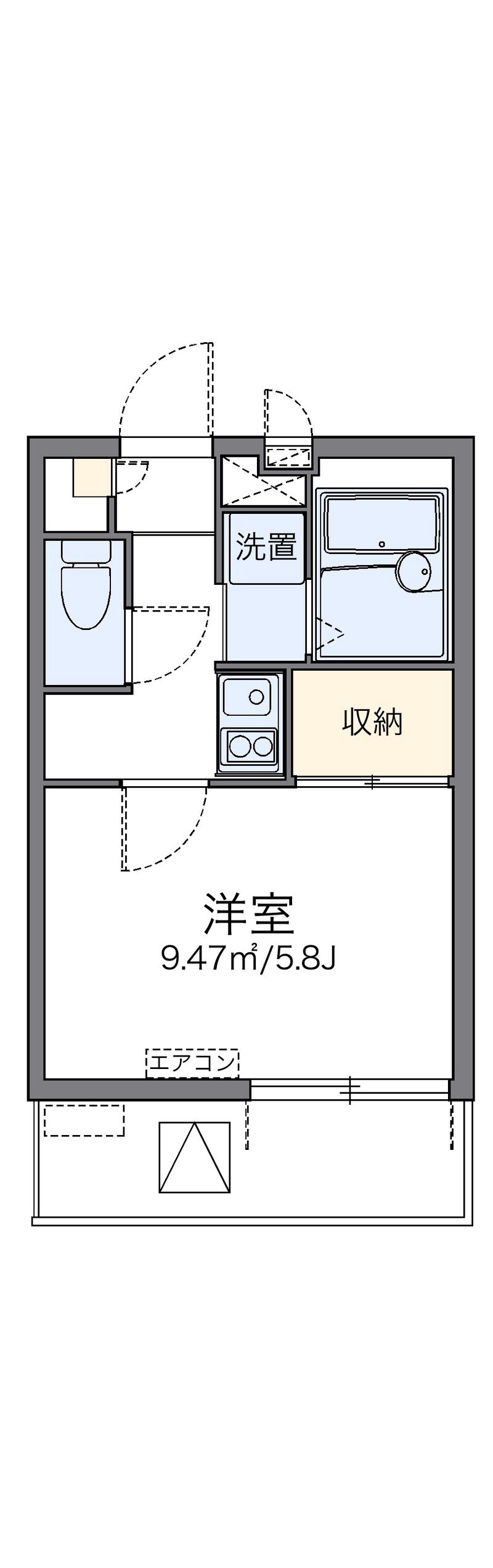 レオパレスポートハイム 間取図