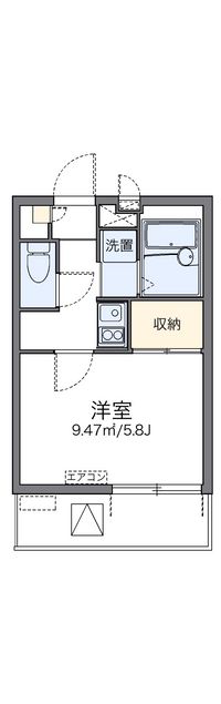 レオパレスポートハイム 間取り図