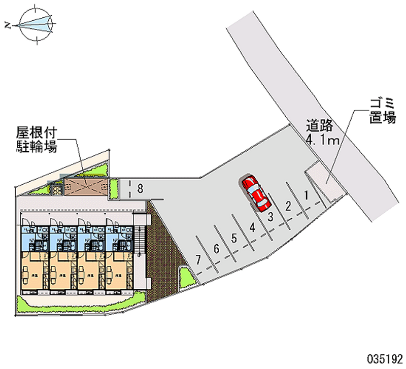 レオパレスＴ＆Ｔ 月極駐車場