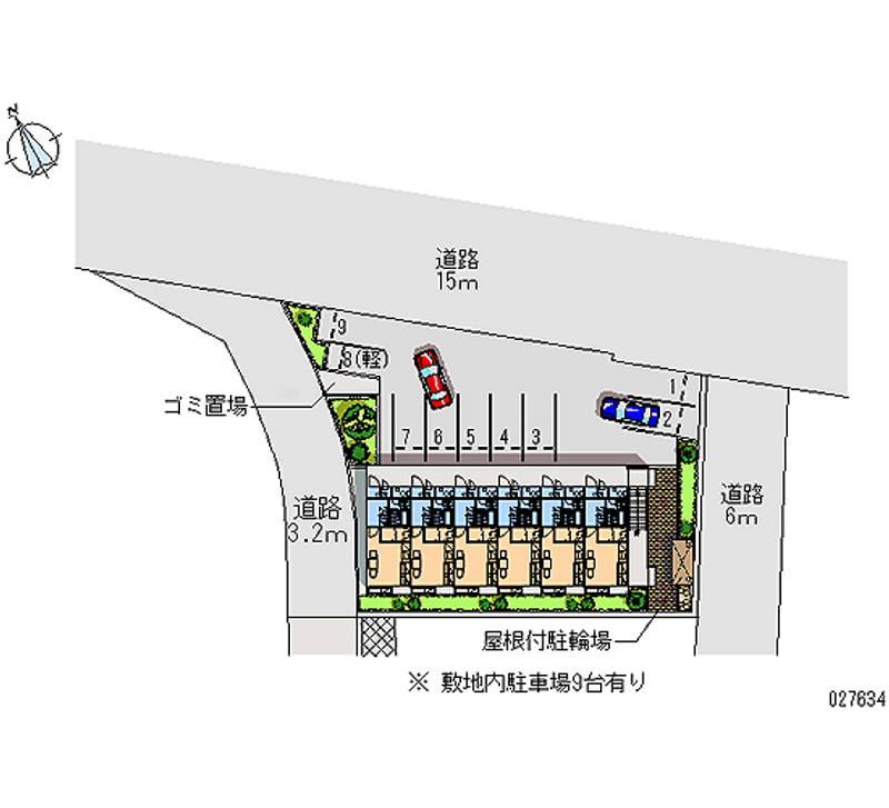 27634月租停車場