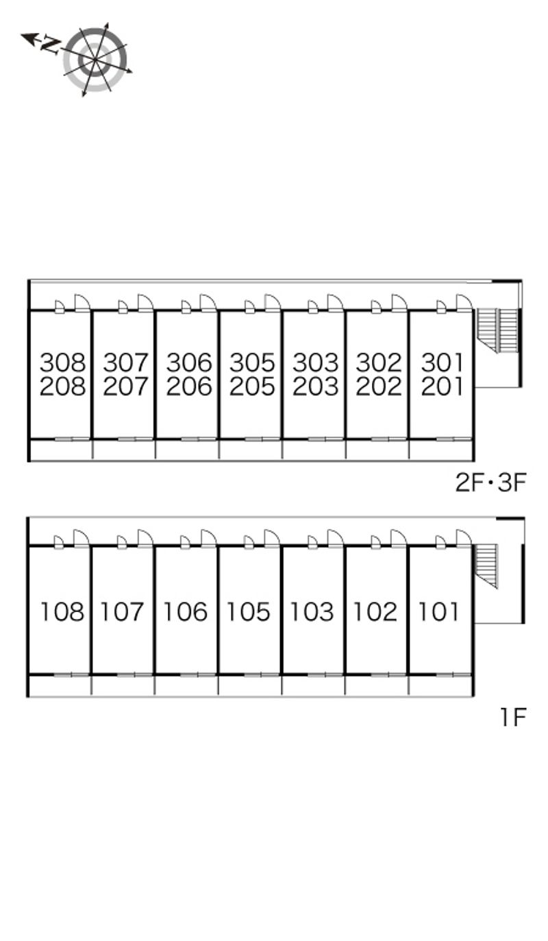 レオパレスグリーンフォレスト 間取配置図