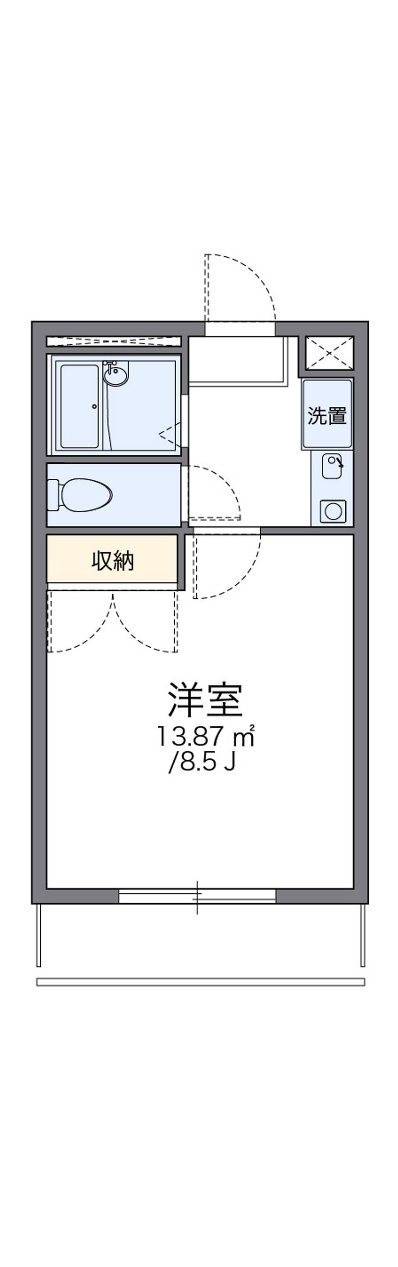 レオパレスサンライズ 間取図
