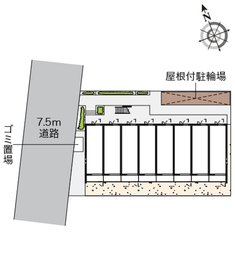 クレイノ朝潮橋 配置図