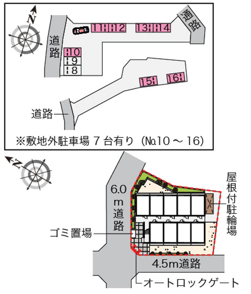 レオパレス杉山 配置図