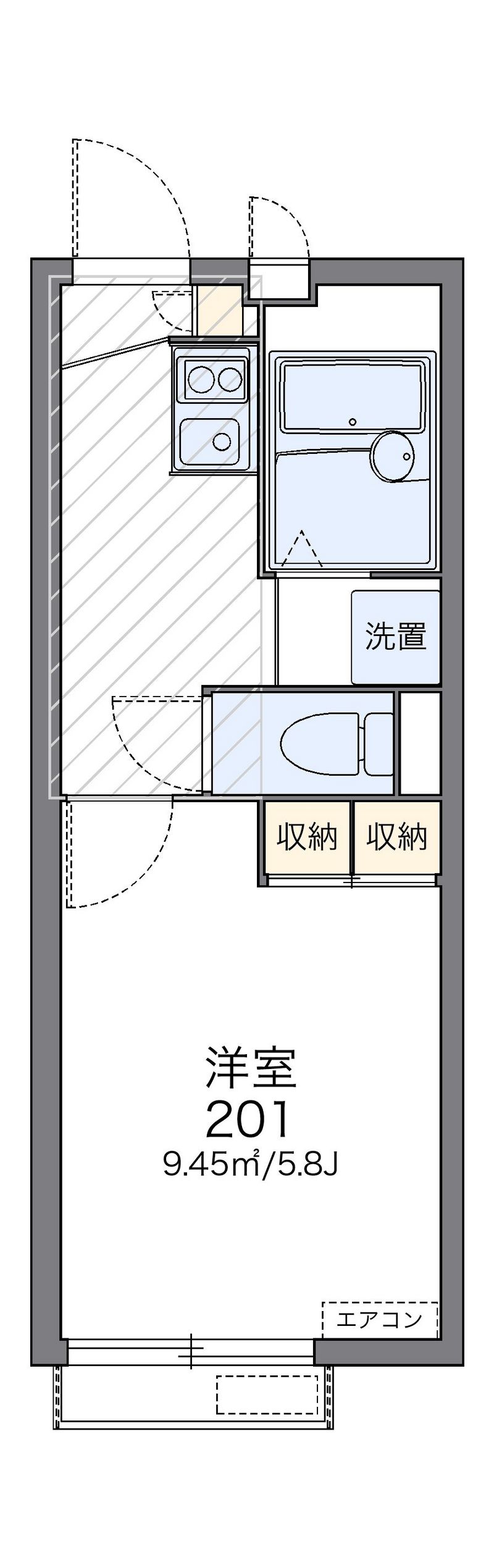 レオパレスガーデンヒルズ 間取図