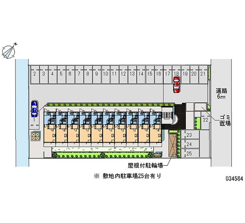 レオパレスアゼリアパーク 月極駐車場