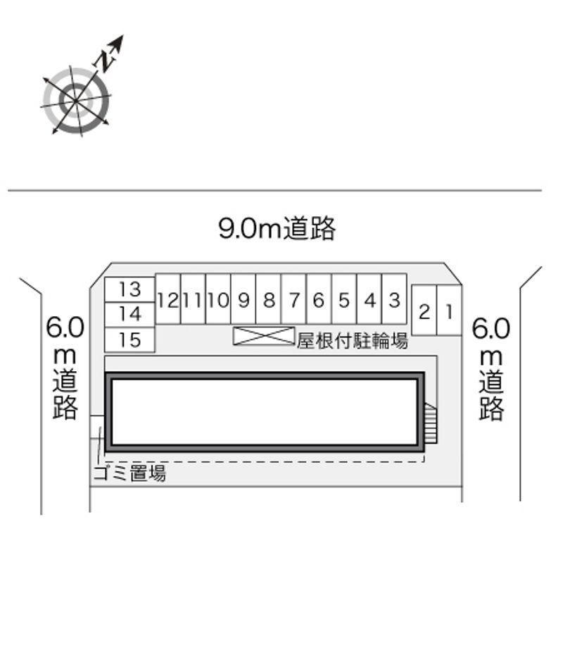 レオパレスサンスイ 配置図