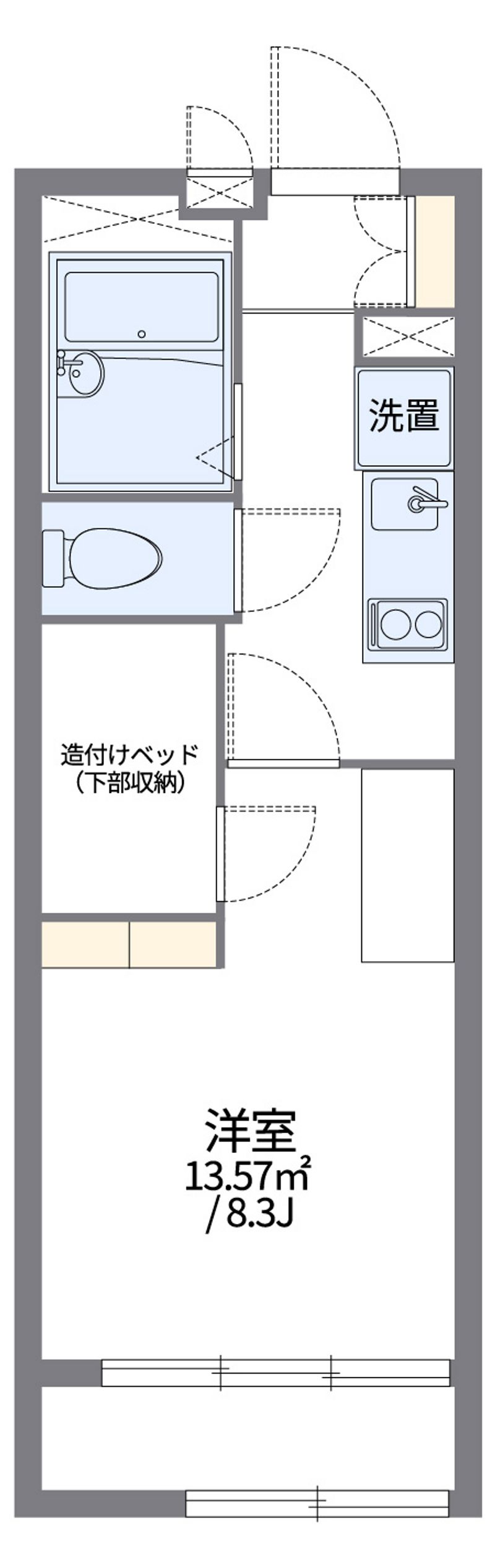 レオパレスカリオストロ 間取図