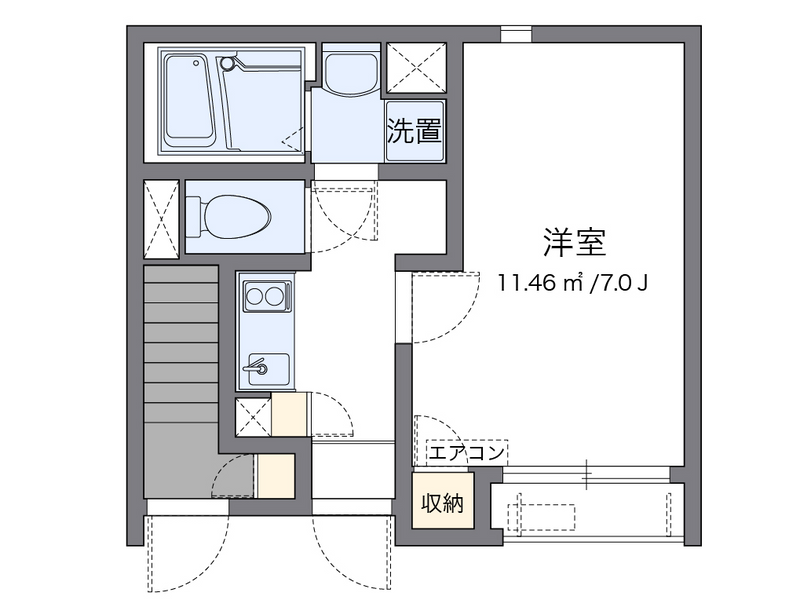 クレイノアクアパレス 間取り