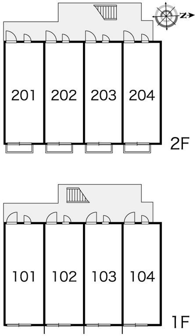 レオパレスファーストステップ 間取配置図