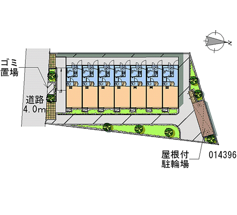 レオパレス境川親水公園 区画図