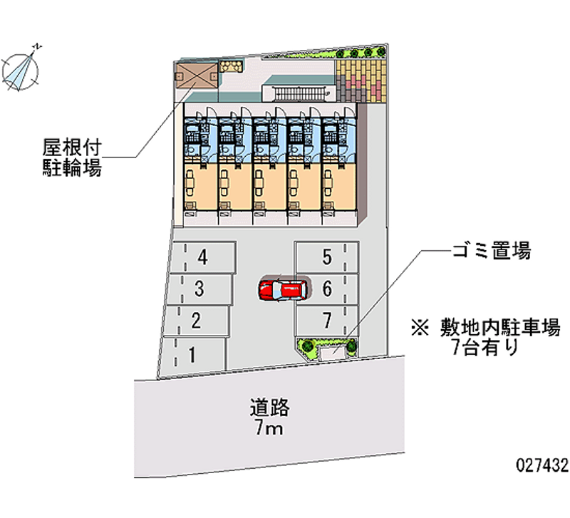 レオパレスウィンドワード 月極駐車場