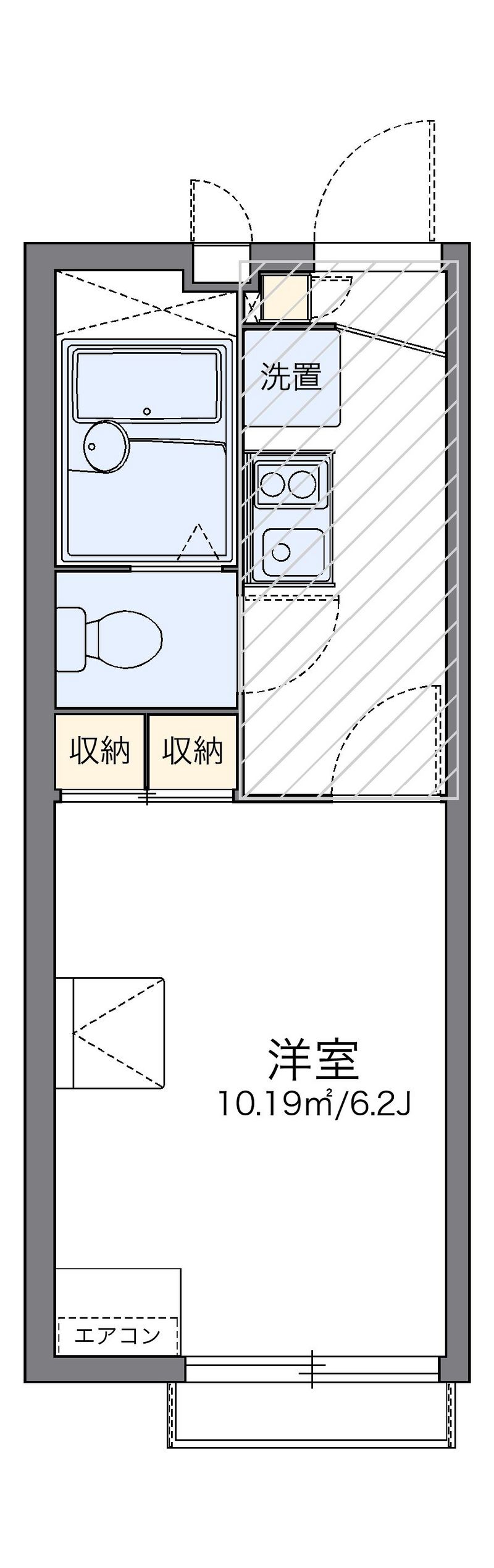 レオパレス陽光台 間取図