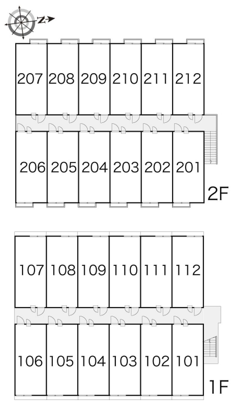 レオパレスヴィヴレ 間取配置図