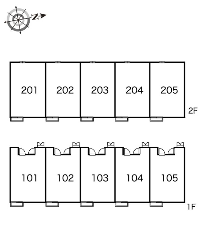 レオパレスウッドグリーン 間取り配置図