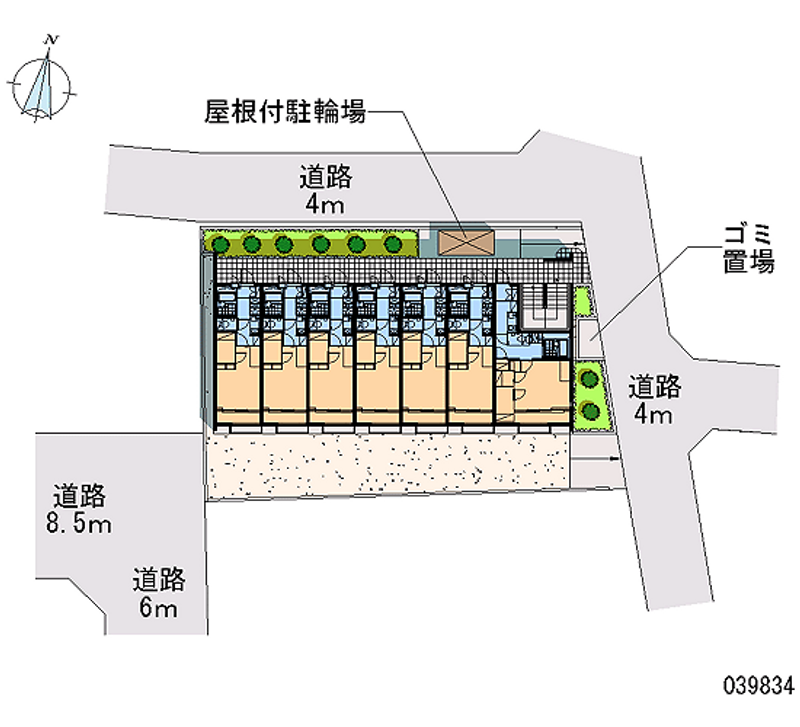 レオパレスバードⅡ 区画図