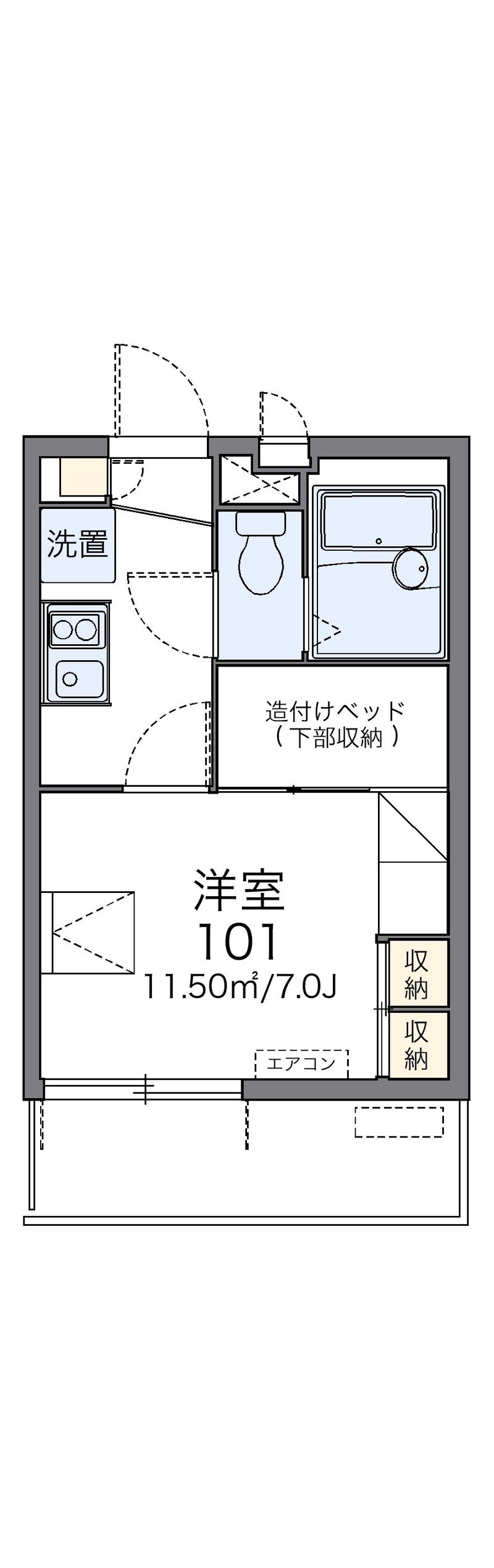 レオパレスＦⅢ相模原 間取図