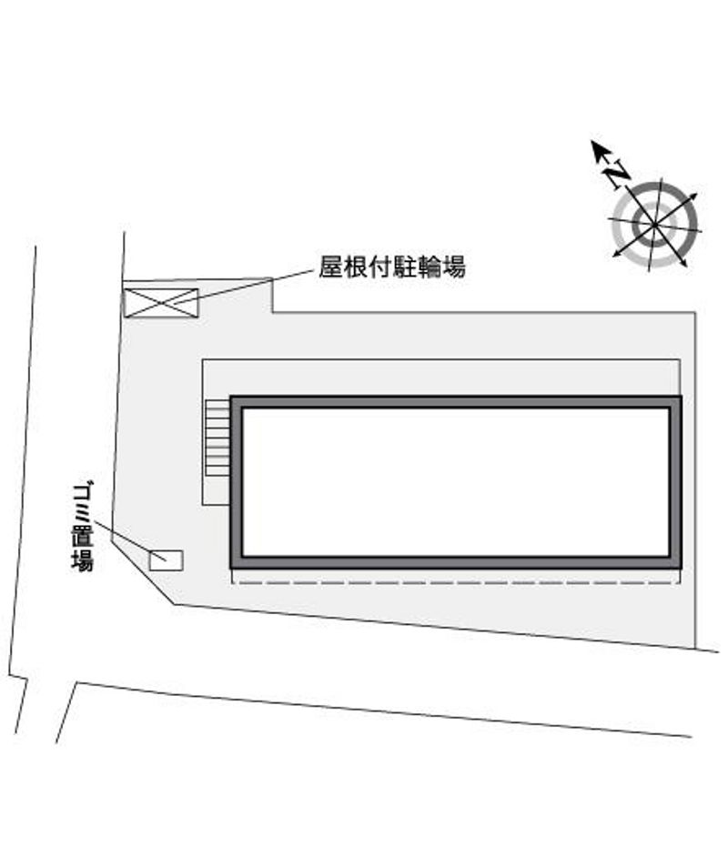 レオパレスＥＡＳＴ　ＬＥＡＦⅡ 配置図