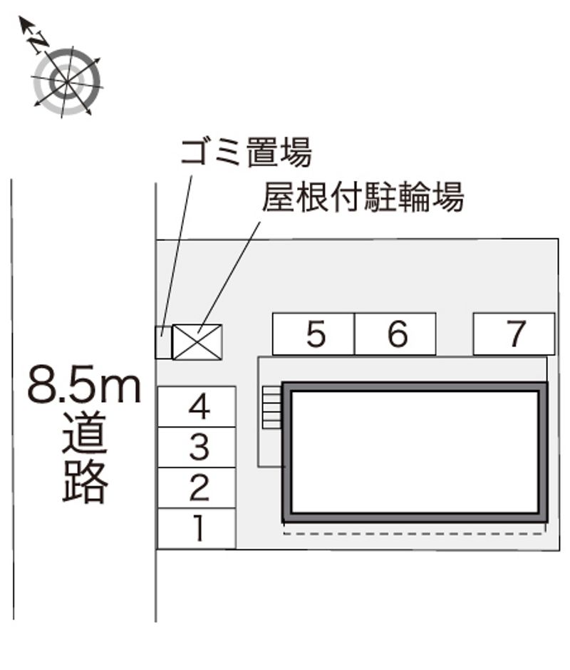 レオパレスたまゆら 配置図
