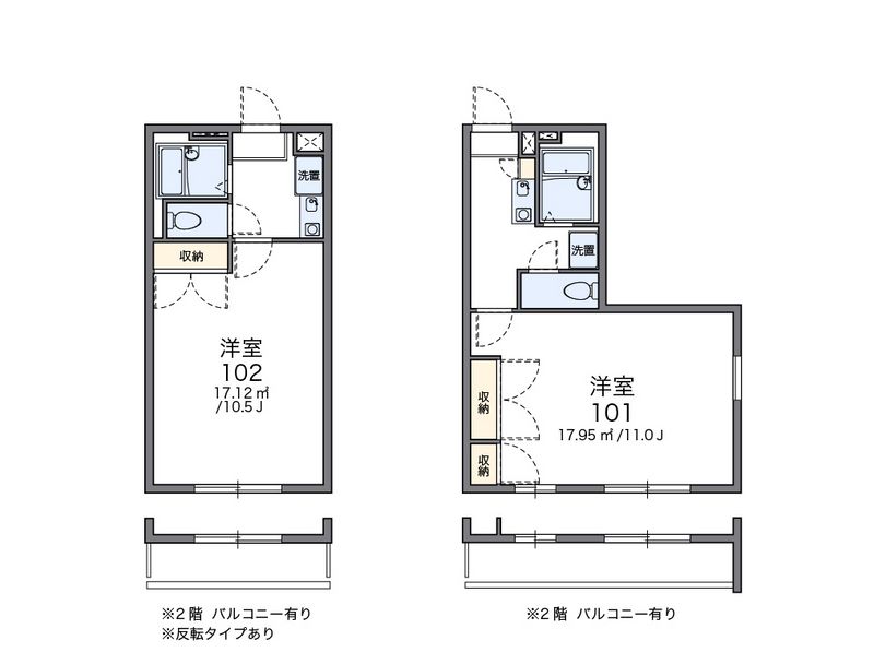 レオパレスアイソトープ 間取図