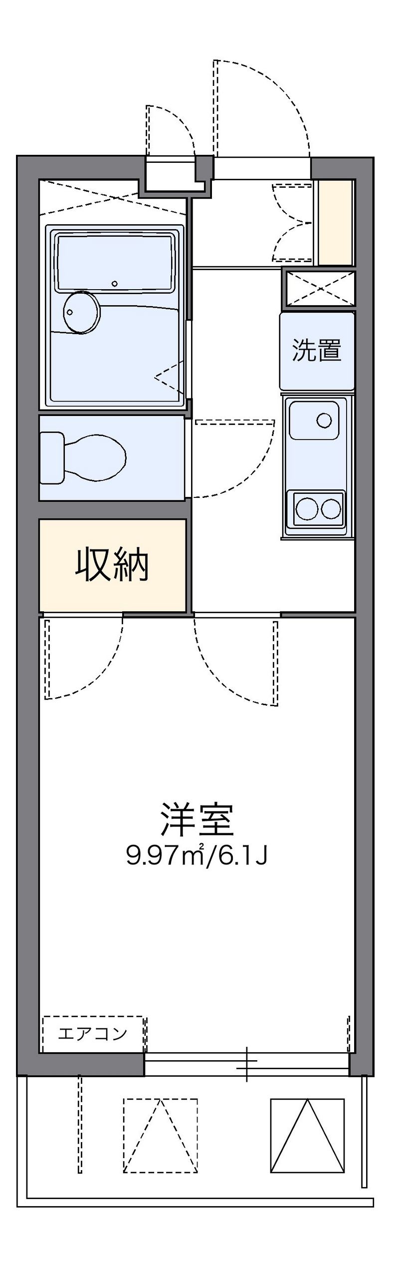 レオパレス葵 間取図