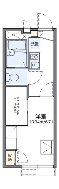 レオパレスティック　ヒル 間取り図