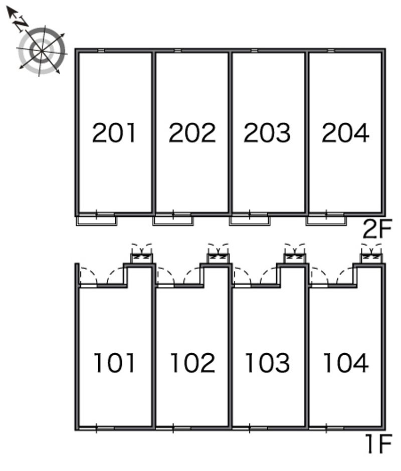 レオネクストプレザン今池 間取配置図