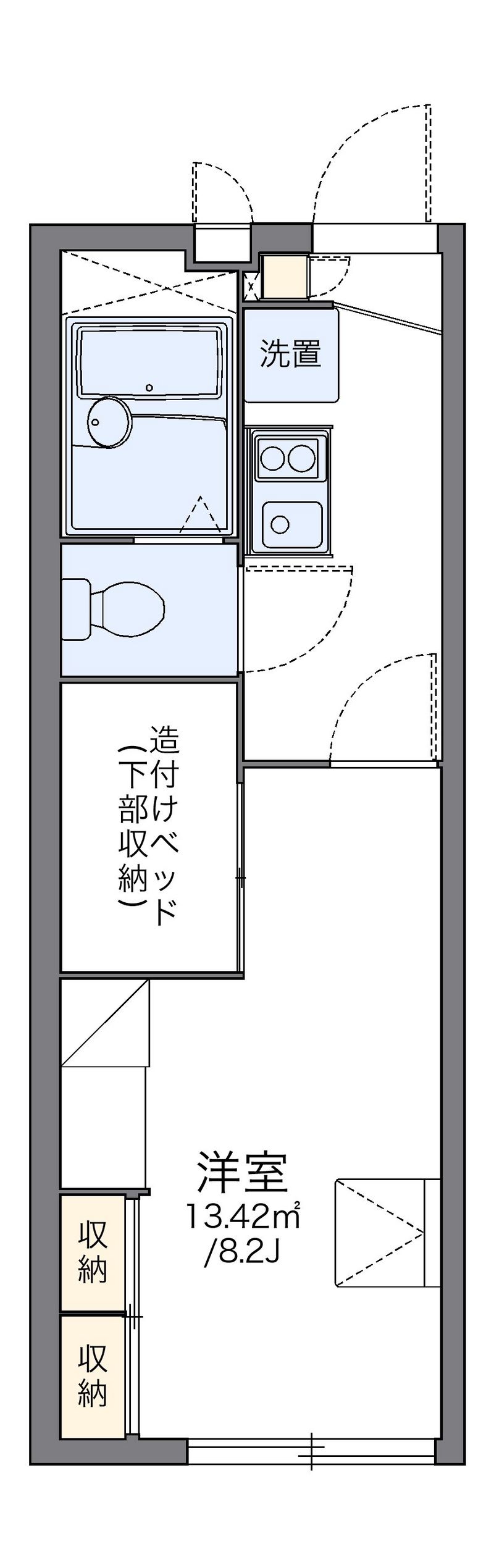 レオパレスプレミール山根 間取図