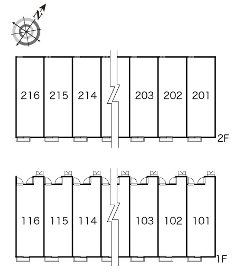 レオパレスさくらい 間取配置図