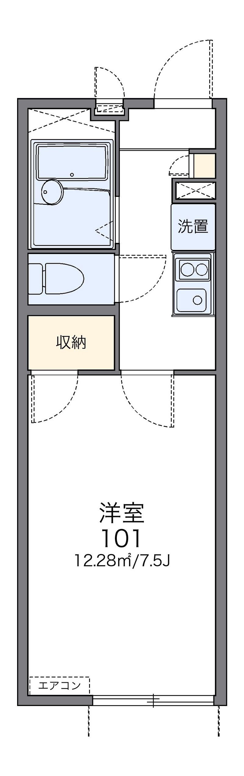レオパレスマインリーベ 間取図