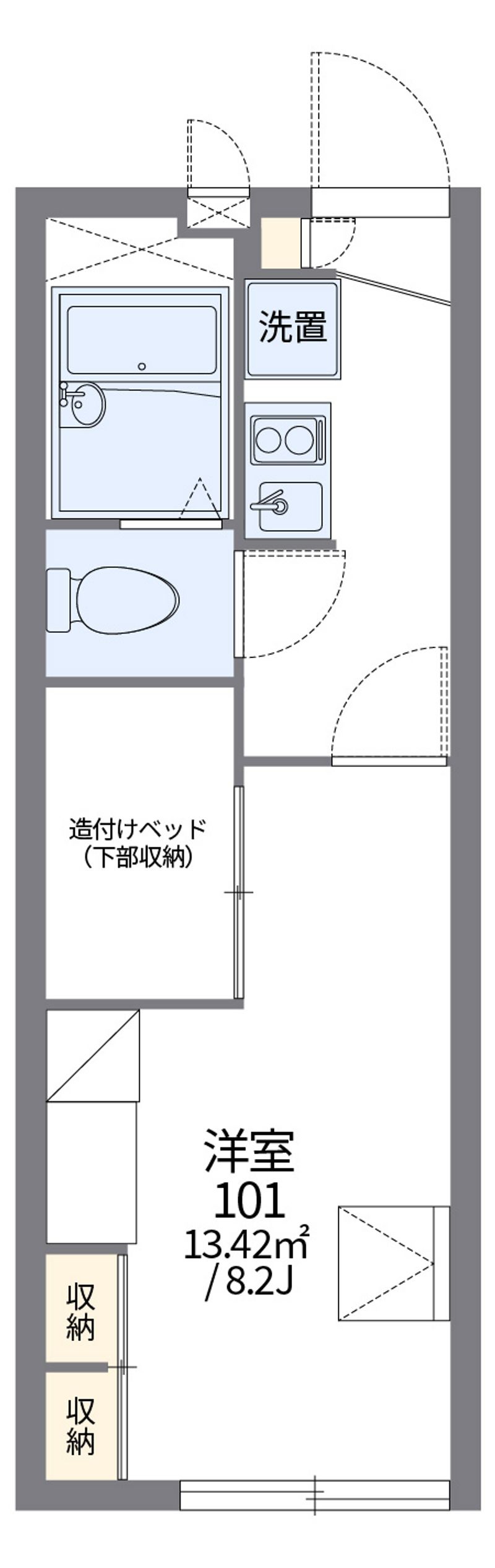 レオパレス城興ケ丘 間取図